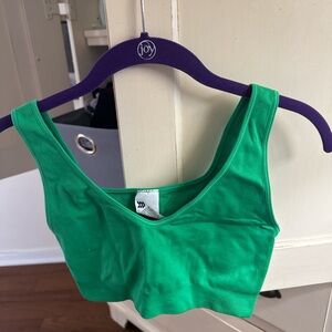 All in Motion Vibrant Green Women's Crop Top/ sports bra